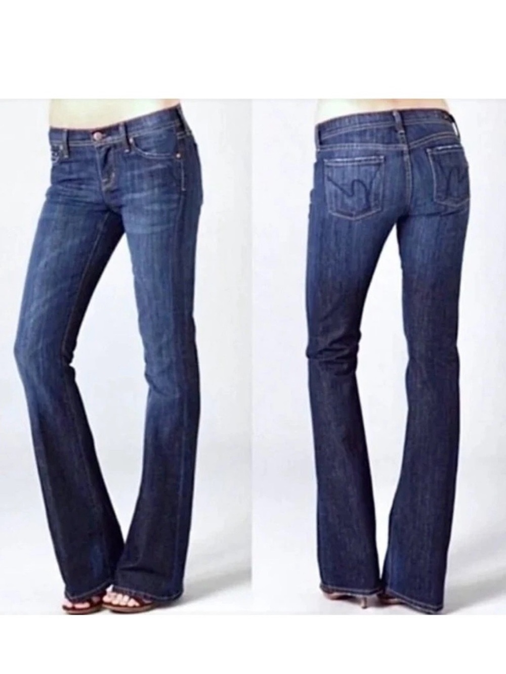 Y2K Citizens of Humanity Faded Blue Jeans Denim SZ 27 Ingrid Low Waist Flare